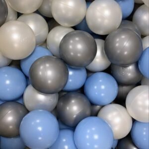 Misioo Boyish Pool Balls Set 150pcs – (Blue,Silver,Pearl)