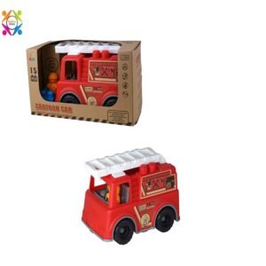 Eco Friendly Fire Engine 2 Bricks Vehicle 15pcs