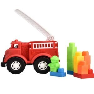 Eco Friendly Fire Engine Bricks Vehicle