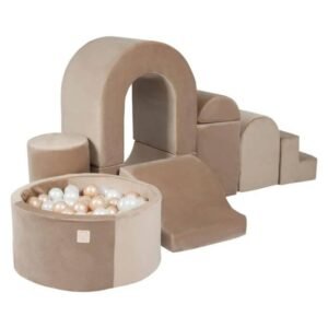 Misioo Foam Playset Castle Gold Velvet with 150 Balls