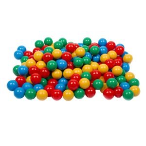 Misioo Multi Colored balls 200pcs for a dry pool, 6 cm