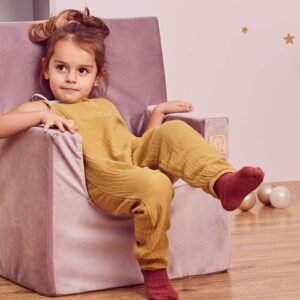 Misioo Premium Foldie Armchair Mini Gold Velvet