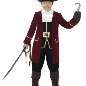 Deluxe Pirate Captain Costume, Kids