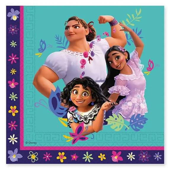 Encanto Party Two-Ply Paper Napkins 33x33 cm